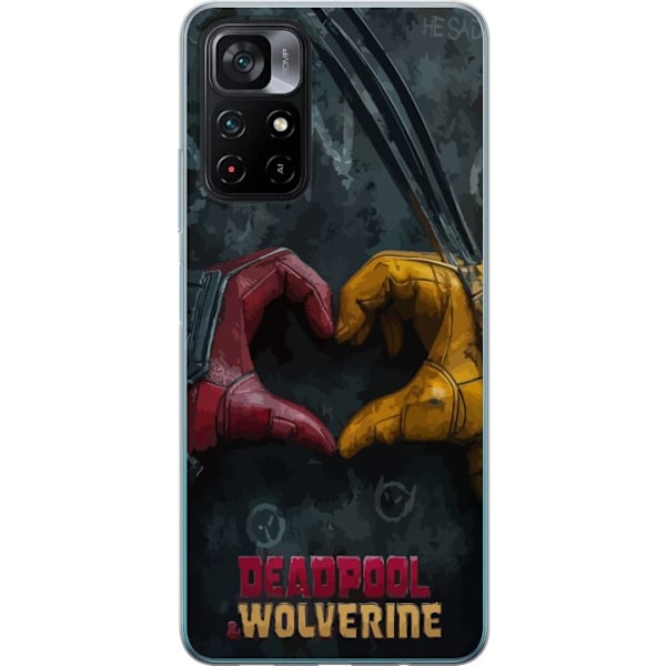 Xiaomi Poco M4 Pro 5G Gjennomsiktig deksel Wolverine Deadpool