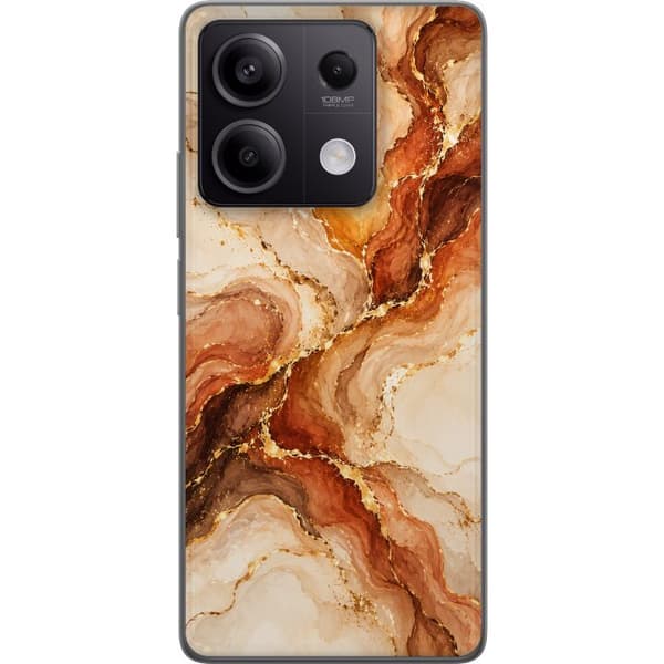 Kompatibelt Mobildeksel til Xiaomi Redmi Note 13 Høstagat beige
