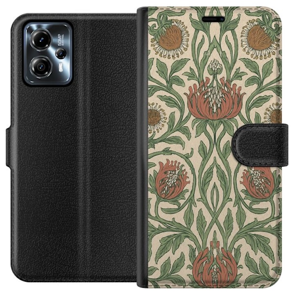 Motorola Moto G13 Tegnebogsetui Blad Detaljer