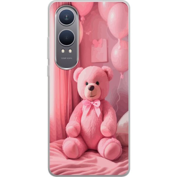 OnePlus Nord CE4 Lite Gennemsigtig cover Rosa Tøndebjørn