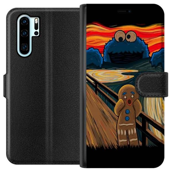 Kompatibelt Lommeboketui til Huawei P30 Pro Kakemonsteret