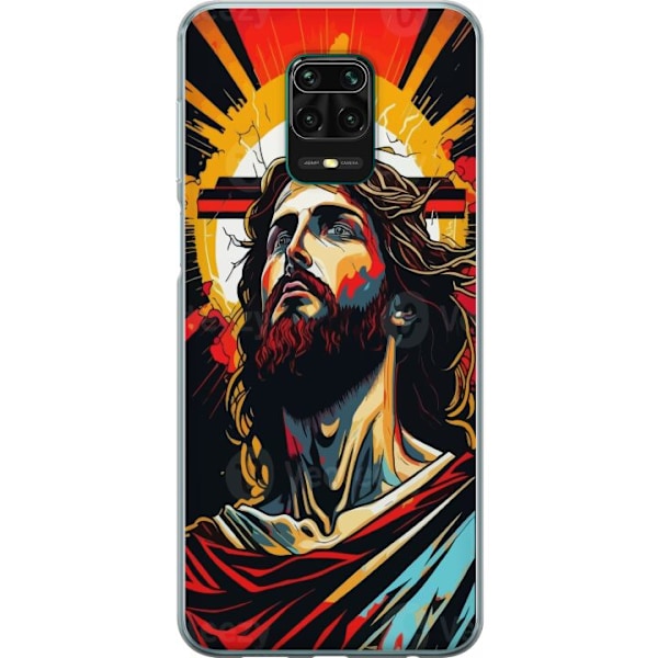 Xiaomi Redmi Note 9 Pro Läpinäkyvä kuori Jeesus ja Kortti - uskonnollinen motiivi syvällä symboliikalla