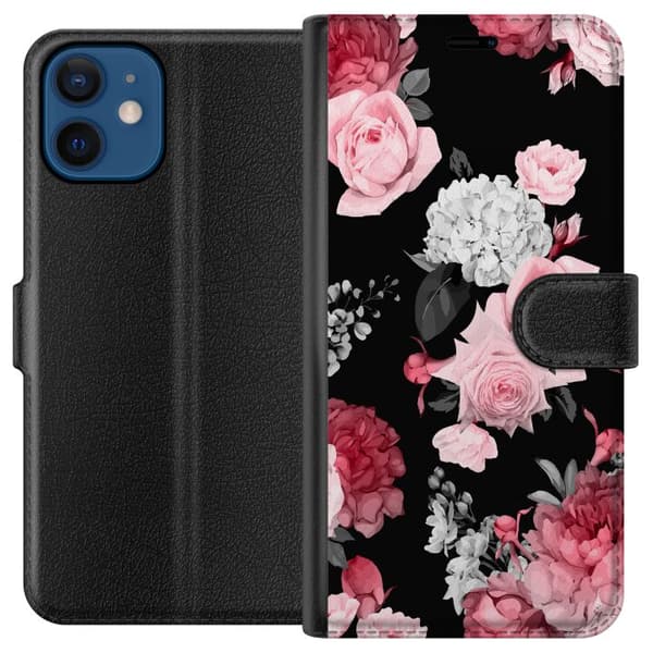 Kompatibelt Plånboksfodral till Apple iPhone 12 Blommor