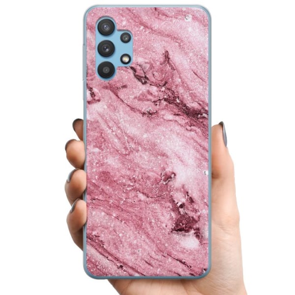 Samsung Galaxy A32 5G TPU Mobildeksel Glitrer Marmor