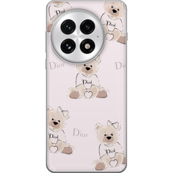 OnePlus 13 Läpinäkyvä kuori Teddy Dior Vibes - ylellinen nalle muotityyliin