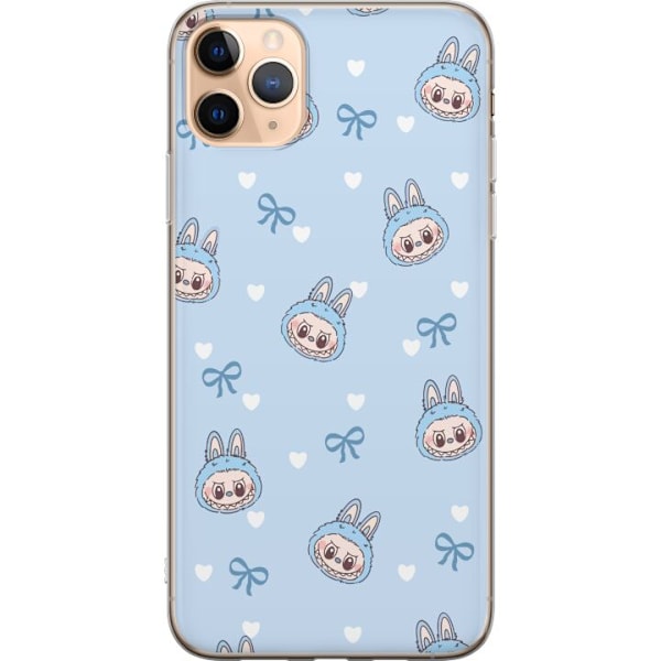 Apple iPhone 11 Pro Max Gennemsigtig cover Labubu Ildånd