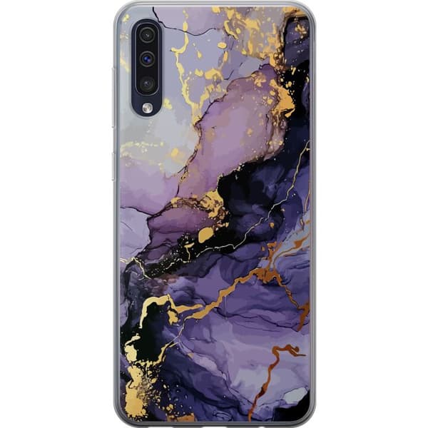 Kompatibelt Mobildeksel til Samsung Galaxy A50 Lilla Marmor