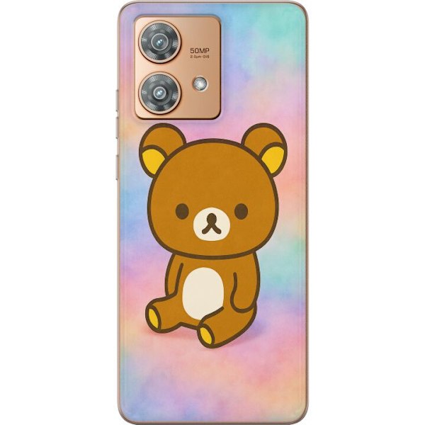 Motorola Edge 40 Neo Läpinäkyvä kuori Kawaii Sanrio Rilakkuma