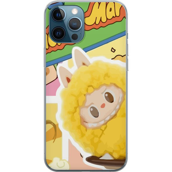 Apple iPhone 12 Pro Genomskinligt Skal Labubu Wacky Mart Pop Mart Serie Samlarfigur Söt Design Populärt Motiv Figurserie Kreativ Art Toy