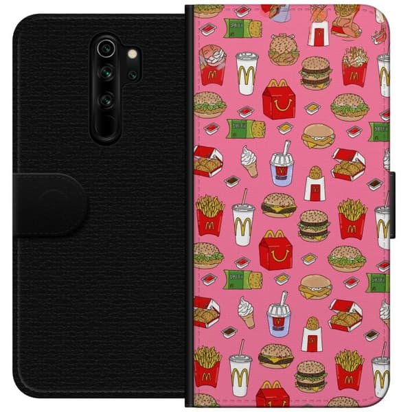 Kompatibelt Lommeboketui til Xiaomi Redmi Note 8 Pro  Fastfood rosa