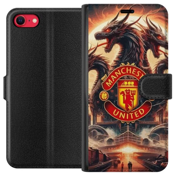 Kompatibel Tegnebogsetui til Apple iPhone SE (2022) Manchester United