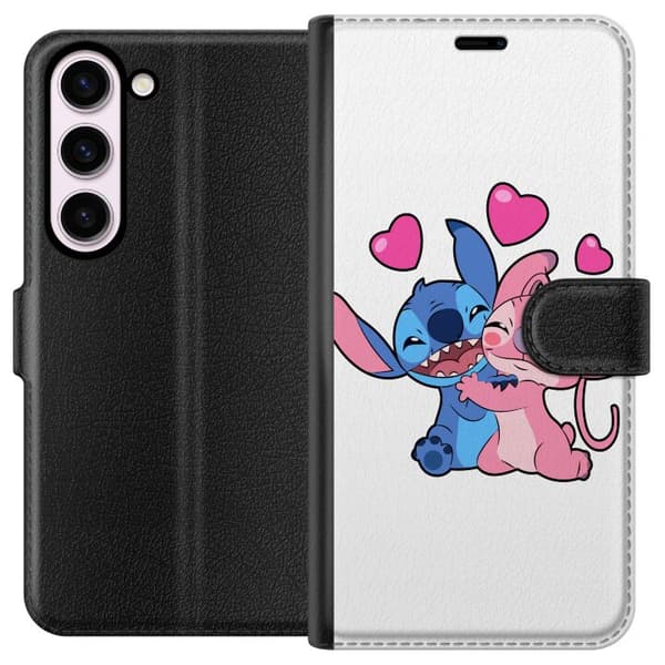Kompatibelt Plånboksfodral till Samsung Galaxy S23 Lilo & Stitch