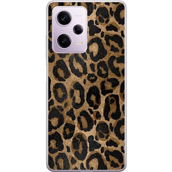 Xiaomi Redmi Note 12 Pro Gjennomsiktig deksel Leopard Luxe