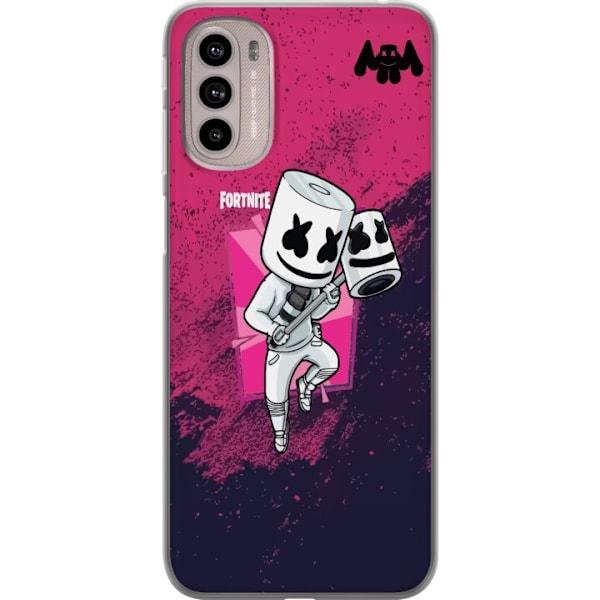 Motorola Moto G41 Genomskinligt Skal Marshmello Fortnite Skin