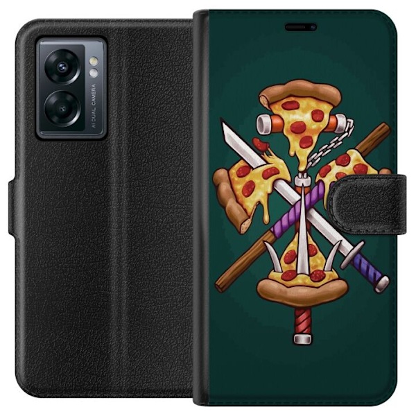 OnePlus Nord N300 Tegnebogsetui Pizza