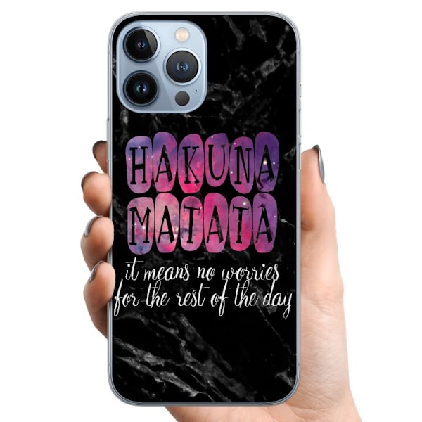 Apple iPhone 13 Pro Max TPU Mobildeksel Hakuna Matata