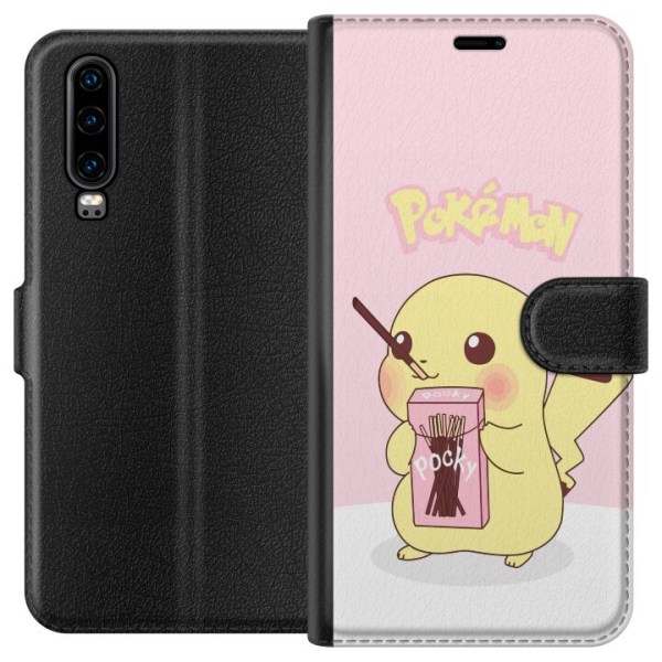 Huawei P30 Tegnebogsetui Pokemon