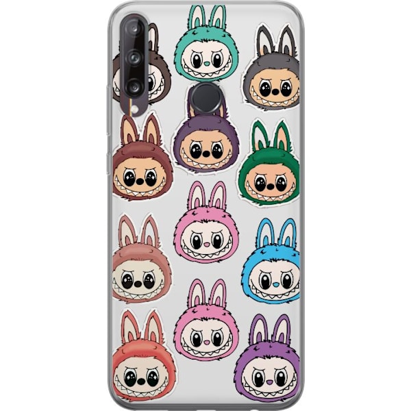 Huawei P40 lite E Läpinäkyvä kuori Labubu Macaron Monster -