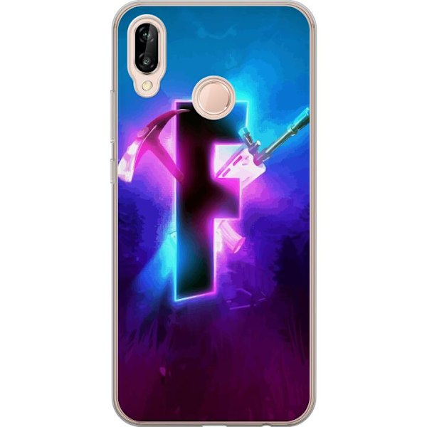 Huawei P20 lite Läpinäkyvä kuori Fortnite