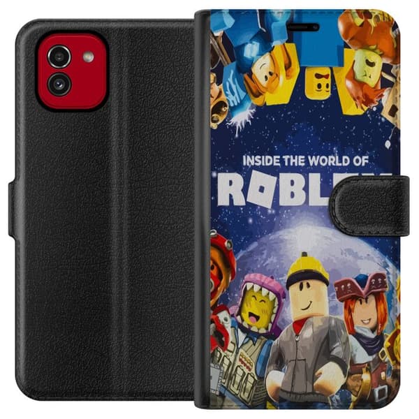 Kompatibel Tegnebogsetui til Samsung Galaxy A03 Roblox