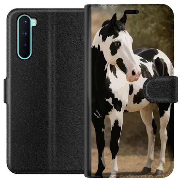 OnePlus Nord Lompakkokotelo Kaunis Hevonen - elegantti hevonen
