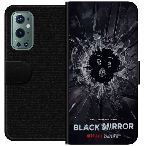 OnePlus 9 Pro Lompakkokotelo Black Mirror Sci-Fi Netflix -sarja Dystopia Teknologia Cyberpunk Synkkä TV Videopeli Teema