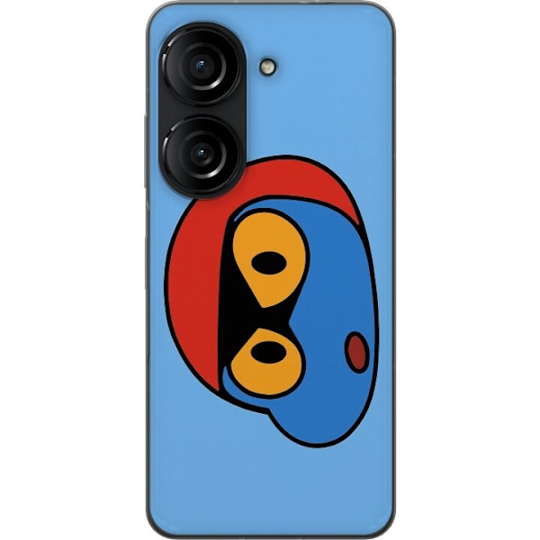 Asus Zenfone 10 Läpinäkyvä kuori Bold Bot Head