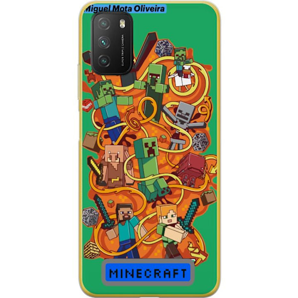 Xiaomi Poco M3  Gjennomsiktig deksel Minecraft
