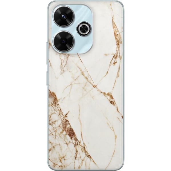 Xiaomi Redmi 13 Gennemsigtig cover Hvid marmor