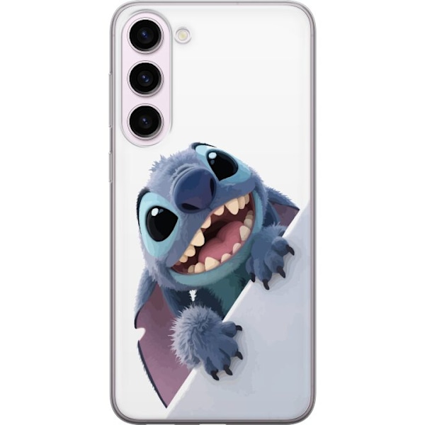 Samsung Galaxy S23+ Genomskinligt Skal Happy Stitch – glad f