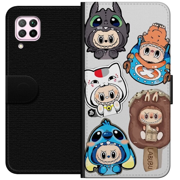Huawei P40 lite Lommeboketui Labubu figure samling - Pop Mart