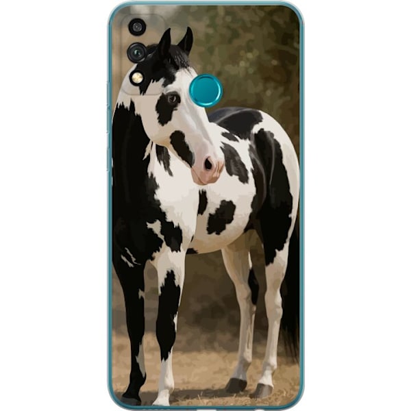 Honor 9X Lite Läpinäkyvä kuori Kaunis Hevonen - elegantti h