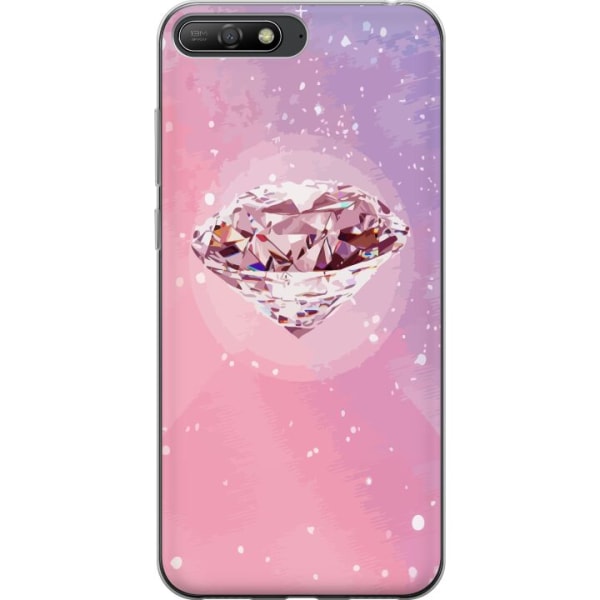 Huawei Y6 (2018) Gennemsigtig cover Glitter Diamant