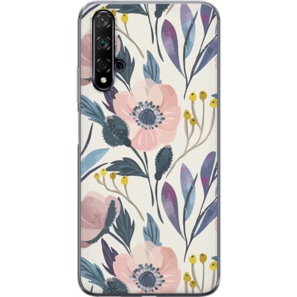 Huawei nova 5T Läpinäkyvä kuori Kukkonyys