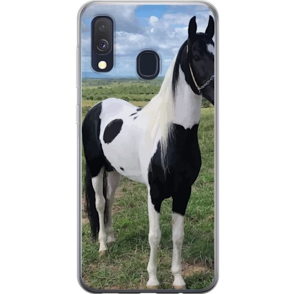 Samsung Galaxy A40 Läpinäkyvä kuori Hevosen Taika - tyylik