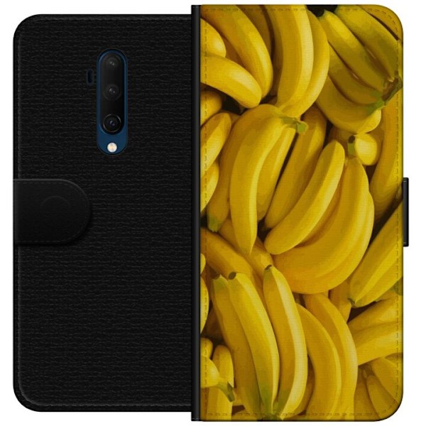 OnePlus 7T Pro Plånboksfodral Banana Pattern – lekfullt mö