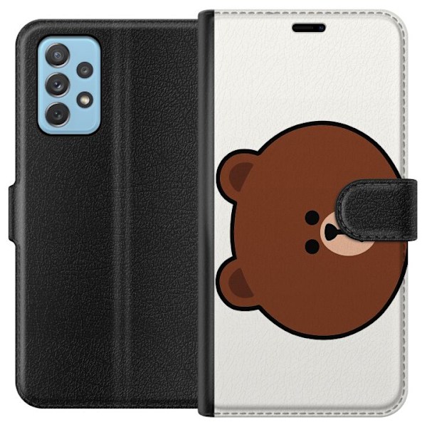 Samsung Galaxy A72 5G Lommeboketui line friends brown