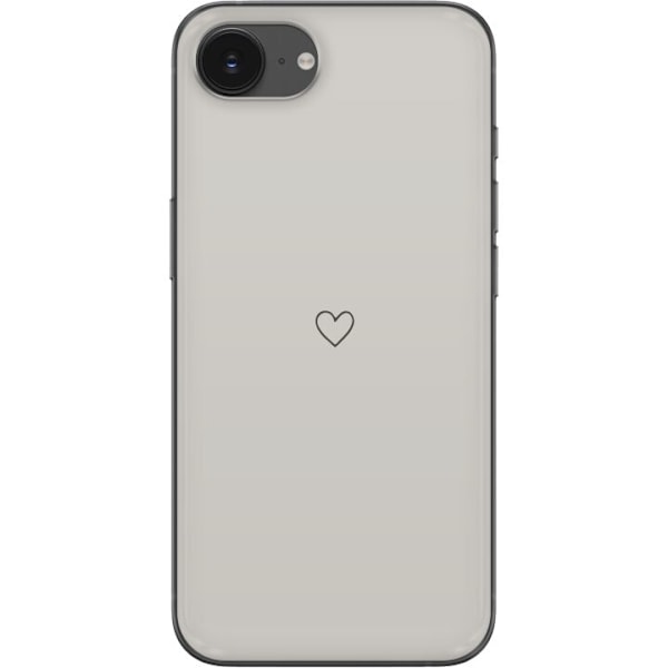 Apple iPhone 16e Läpinäkyvä kuori Sydän