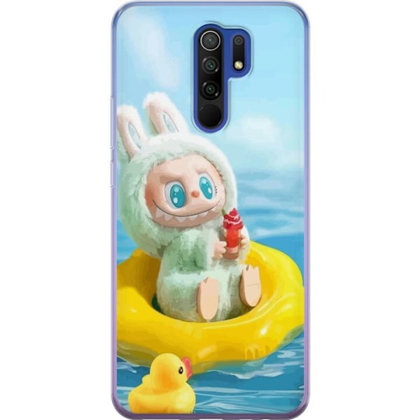 Xiaomi Redmi 9 Gjennomsiktig deksel Labubu Stripe Attack - Striper møter monstre