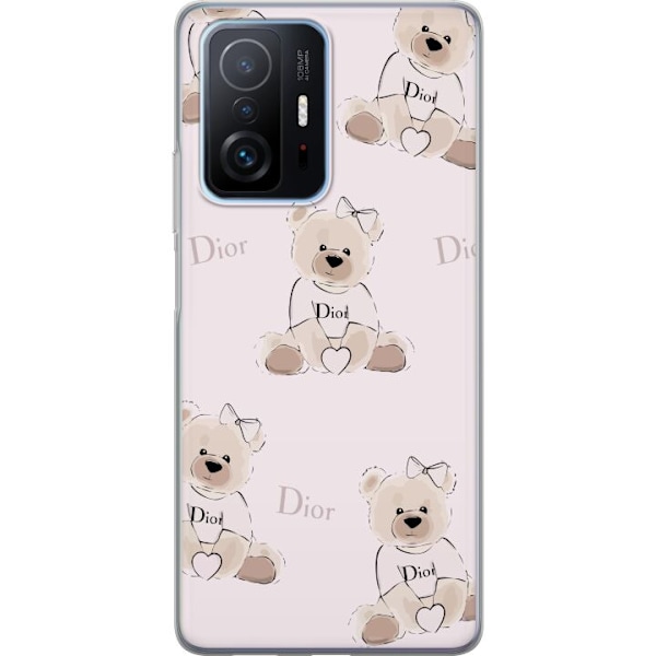 Xiaomi 11T Pro Gennemsigtig cover Teddy Dior Vibes - luksuriøs bamse i modetil