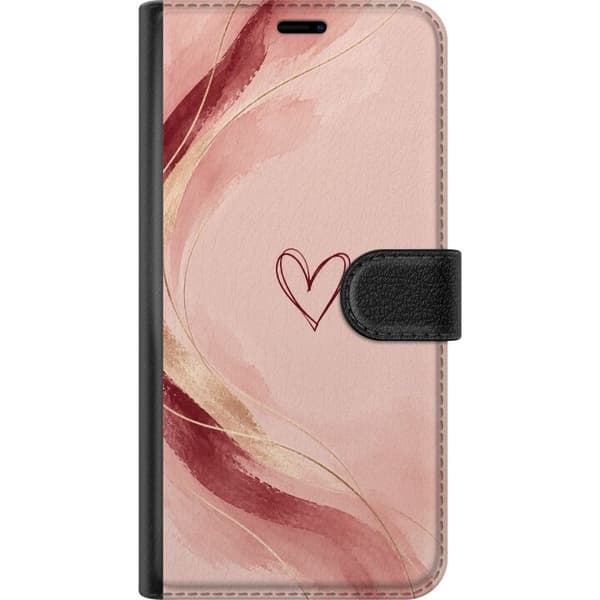 Kompatibel Tegnebogsetui til Xiaomi Redmi Note 11 Pro 5G Rosenhjärta pink