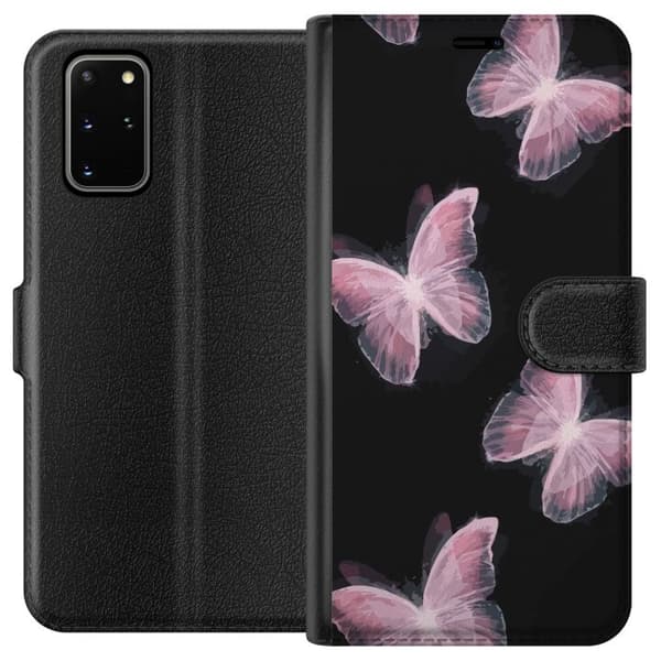 Yhteensopiva Lompakkokotelo Samsung Galaxy S20+ Perhoset