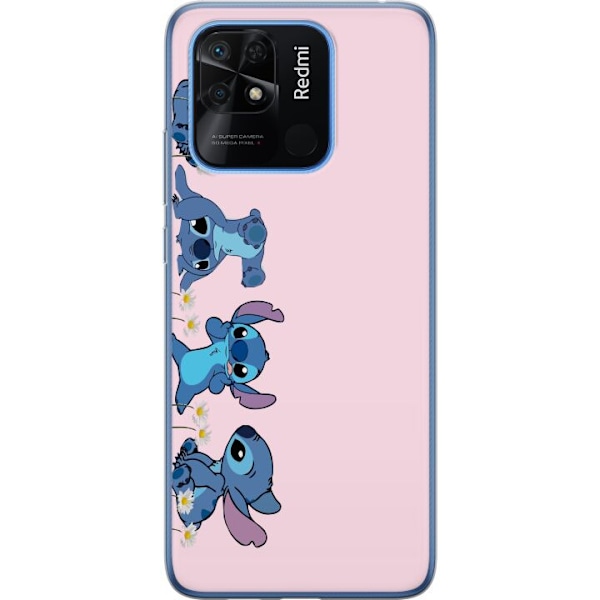 Xiaomi Redmi 10C Genomskinligt Skal Stitch Skratt & Bus – Perfekt för Mobilskal eller Poster