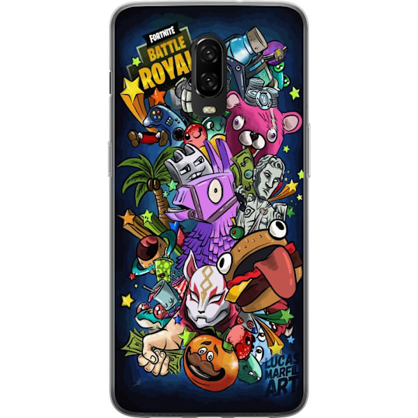 OnePlus 6T Gennemsigtig cover Fortnite