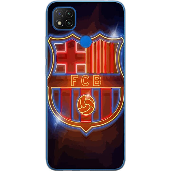 Xiaomi Redmi 9C NFC Genomskinligt Skal FC Barcelona