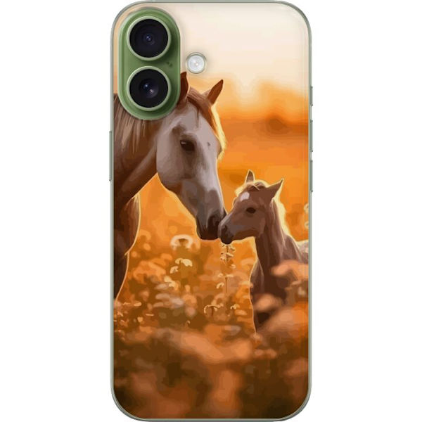Kompatibelt Mobildeksel til Apple iPhone 17 Hester