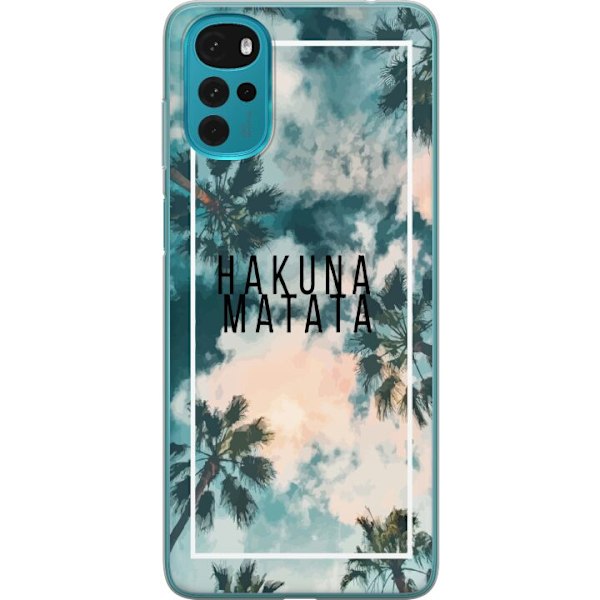 Motorola Moto G22 Gjennomsiktig deksel Hakuna Matata
