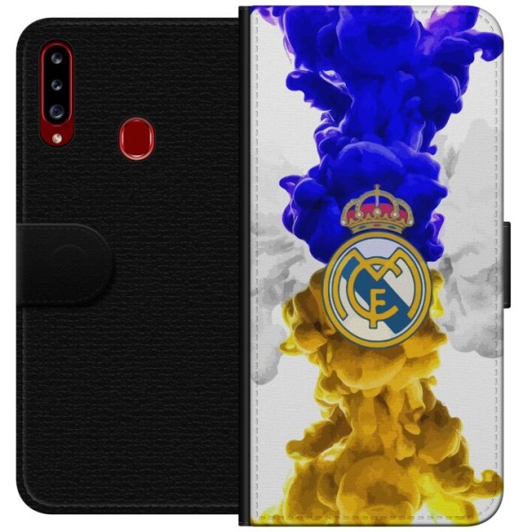 Samsung Galaxy A20s Lommeboketui Real Madrid Farger
