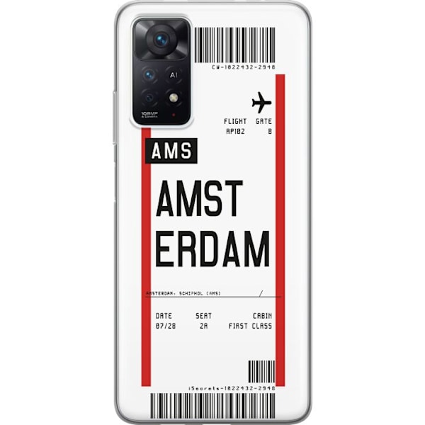 Xiaomi Redmi Note 11 Pro 5G Genomskinligt Skal Amsterdam