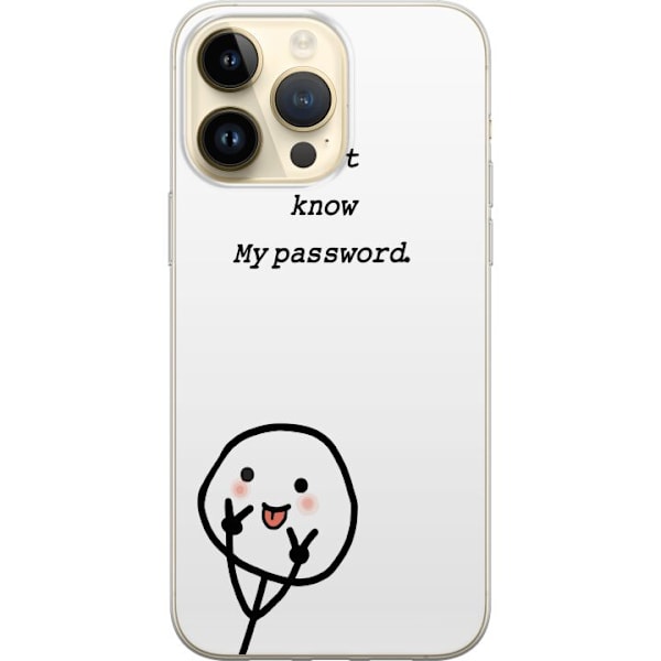 Apple iPhone 14 Pro Max Genomskinligt Skal You Don’t Know My